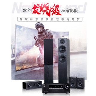 诺普声(Nobsound) NS-60家庭影院 音响组合套装 功放机 落地主箱 书架 中置 低音炮 5.1音箱 七件套