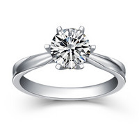 一搏千金（YBQJ）BG106 18K金30分VVS/DE色求订结婚 钻石戒指 钻戒 钻石女戒