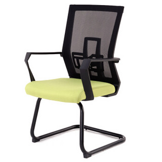 奈高电脑椅办公椅职员椅家用弓形椅人体工学椅黑框绿面