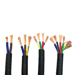 齐鲁（QILU）电线电缆 RVV2×1平方 国标铜芯100米