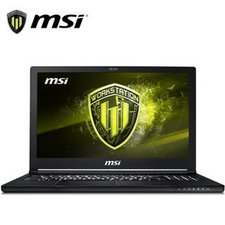 微星（MSI）WS63/ 15.6英寸移动工作站 i7-8750H+HM370/16G*2/128G+1T/P2000 4GB/FHD/WIN10/3Y