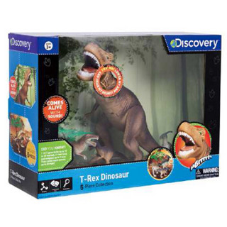 Discovery Kids 仿真动物模型恐龙场景内置声效情景玩具-恐龙五件套玩具TSDC6000102