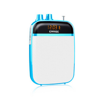 雅兰仕 (EARISE) A9 便携式数码扩音器 大功率扩音器教学专用教师导游 收音机插卡音箱播放器 唱戏机  蓝色