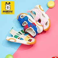 巴布豆家族童鞋儿童夏季小孩男童软底1-3岁2女童宝宝机能凉鞋包头