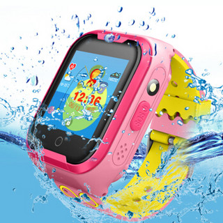 智力快车儿童电话手表 MX60智能语音问答定位手表 学生儿童移动4G拍照游泳手表手机 樱花粉