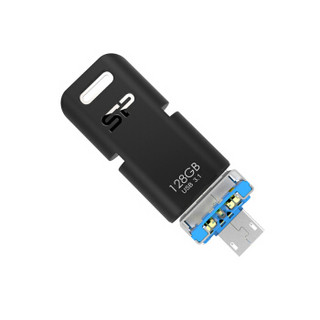 广颖电通（Silicon Power）64GB Type-C micro-USB USB3.1 安卓U盘 Mobile C50 三接口设计 手机电脑两用