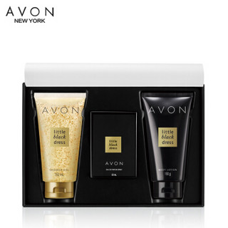 雅芳（AVON）小黑裙经典香水护体礼盒（香水50毫升+沐浴150毫升+150克）邓伦私家定制版