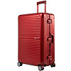 CONWOOD 康沃 行李箱 20英寸铝镁合金万向轮拉杆箱 男女铝框箱登机旅行箱 CTA001 红色