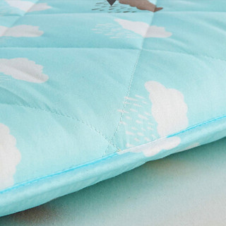 南极人 床垫子 榻榻米防滑四季床褥子 双人加厚可折叠床护垫 遐想天空 1.5米床 1.5*200cm
