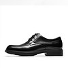 Fuguiniao 富贵鸟 男士正装商务休闲皮鞋舒适系带工作 B801021 黑色 38