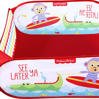 费雪Fisher-Price 宝宝海洋球池 婴幼儿游戏围栏儿童游乐场小孩户外玩具 红色F0319-1