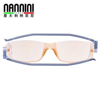 纳尼尼防蓝光老花镜男女时尚CP2-1151 进口超轻老花眼镜手机电脑护目镜灰色200度