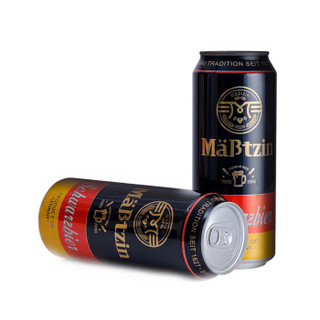 麦士汀（Mabtzin）黑啤酒 500ml*24听 整箱装 德国进口