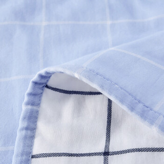 全棉时代 条纹纱布被 180*200cm 碧海蓝天 1件装