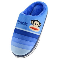 PAUL FRANK 大嘴猴 棉拖鞋 男女情侣款居家保暖拖鞋 PF518 蓝色 42/43码