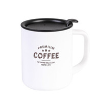 佳佰 LYBW-9030-2 304不锈钢马克杯 300ml 白色