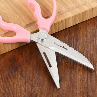 拜格 BAYCO 剪刀家用厨房剪刀子多用功能食物不锈钢鸡骨剪手工小剪刀三件套装 CJTZ-997