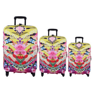 LOQI行李箱保护套 防水防雨防尘耐磨 时尚旅行拉杆箱保护套 艺术系列 花的梦想 M码 适用于23-26英寸行李箱