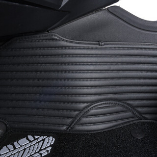 君鑫（JUNXIN）全包围丝圈双层汽车脚垫 专用于大众新朗逸朗行改装装饰定制脚垫 红黑色