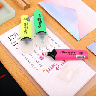 锐意（Sharpie）荧光笔/记号笔 透明式笔头 橙色单支美国进口办公学生彩色重点标记手账笔