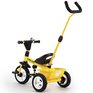 Babyjoey 童车手推车  英国Babyjoey 儿童三轮车脚踏车1-3-5岁 简易自行多功能车 TT102  大黄蜂黄色
