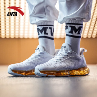 anta 安踏 seeed系列 nasa零界 男子气垫跑步鞋 91835502 安踏白/黑