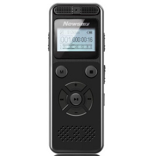 纽曼（Newsmy）录音笔 RV29 16G 大容量锂电池长时待机 学习商务会议采访司法维权 MP3播放器 黑色