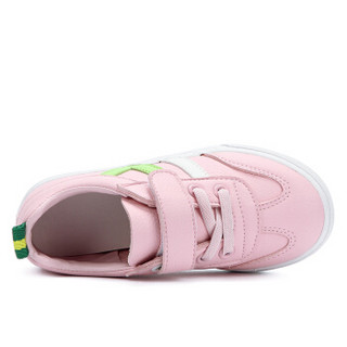 蜡笔小新 童鞋儿童运动鞋男女童跑步鞋小孩鞋子透气休闲鞋耐磨板鞋X-677 粉色 32