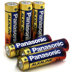 松下Panasonic 正品通用5号6粒五号耐用碱性干电池