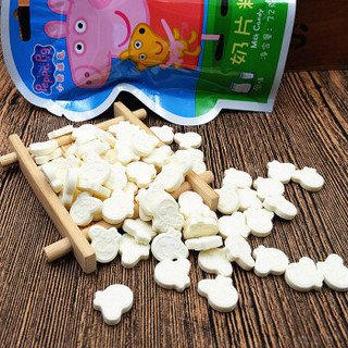 小猪佩奇（Peppa Pig）宝宝零食 奶片糖 原味/草莓味 休闲食品糖果 32g 袋装 （颜色图案口味随机发货）
