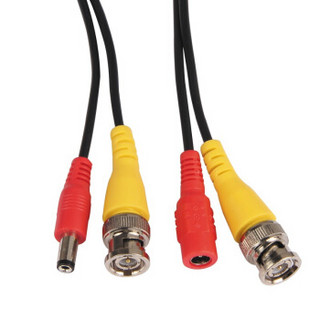 龙视安（LOOSAFE）视频电源一体线 监控安防系统电源线（DC接头）视频线 （BNC接头） 3米/卷 LS-CP03