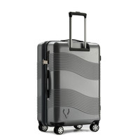 antler 安特丽 时尚行李箱 男女士拉杆箱 大容量28英寸旅行箱万向轮商务出国密码托运PC箱子 A858 灰色