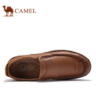 CAMEL 骆驼 牛皮休闲轻便乐福商务鞋子 A832344890 浅棕 40