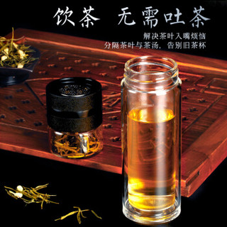 OPUSTAR 茶道杯 耐热玻璃水杯子 300ML 陨石黑色