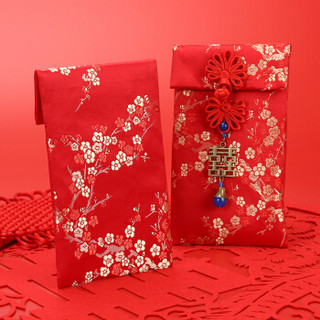 唐绣（TONSILK）创意织锦缎万元布艺红包袋新年春节结婚庆用品利是封红包封K031-1祥龙