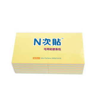 N次贴（STICKN）12本76×76mm四色便利贴/百事贴/便条纸/易事贴 38006JD