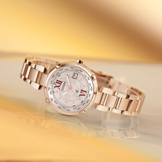 CITIZEN 西铁城 EC1048-54W 女士电波手表