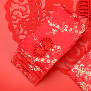 唐绣（TONSILK）创意织锦缎万元布艺红包袋新年春节结婚庆用品利是封红包封K03-3富贵花