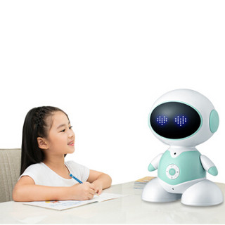爱童小超人智能声控机器人 语音对话陪伴早教学习机 儿童跳舞玩具 Y5浅绿色