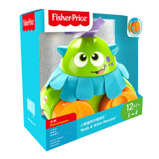 Fisher-Price 新品小怪兽学步拖拖乐宝宝拉绳学步玩具车儿童牵引玩具学步