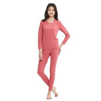YOUR SUN 宜而爽 保暖内衣女加绒加厚圆领女士保暖套装秋衣秋裤套装 1300013126(G17/57N) 石版玫瑰PT18-1635 M/160
