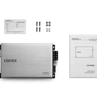漫步者汽车音响改装 CA7000C 专业4声道D类通用型汽车功放 汽车音频功率放大器