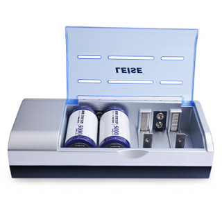 雷摄 LEISE 902多功能充电器套装（配2节1号5000毫安充电电池+四槽充电器）适用于：燃气灶/热水器