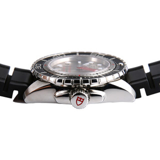 帝舵海洋王子型系列25000-Rubber black bracelet 白盘腕表