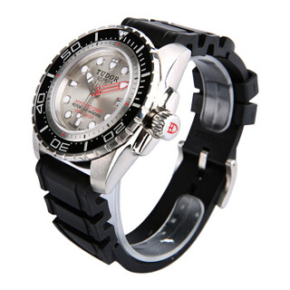 帝舵海洋王子型系列25000-Rubber black bracelet 白盘腕表