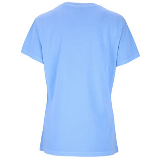 PINKO 女士棉质蓝色定珠短袖T恤 1B12ZU Y4FQ G52 M