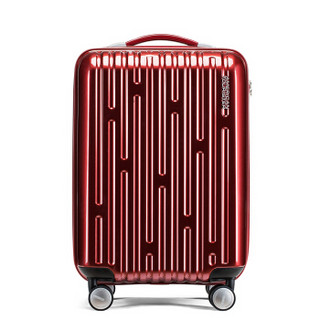 AMERICAN 20英寸登机箱商务男女大容量行李箱旅行箱 飞机轮TSA锁BI4酒红色