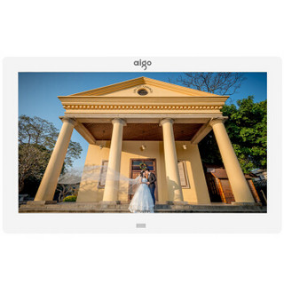 爱国者（aigo） 数码相框DPF101 10.1英寸 高清电子相册  可遥控 支持音乐视频 白色（厂家直发）