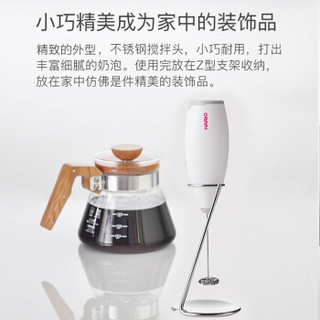 日本HARIO手持电动咖啡打奶泡器带支架 CZ