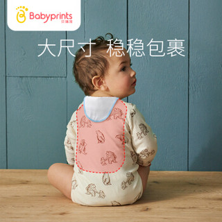 Babyprints儿童吸汗巾 新生婴儿宝宝隔汗垫背巾 纯棉纱布 5条装